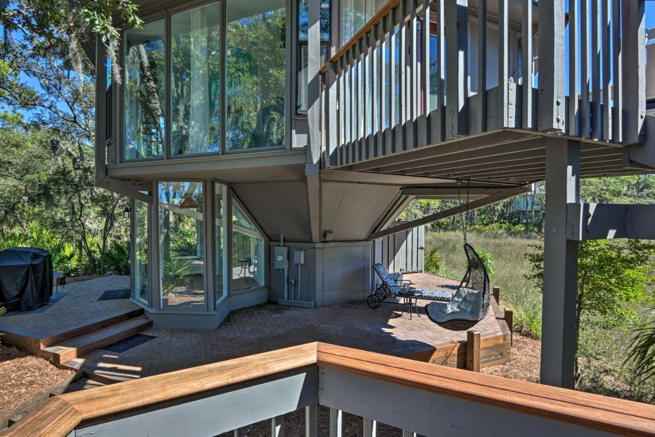 Airy Treehouse With Bikes Walk To Harbour Town! Villa Hilton Head Island Ngoại thất bức ảnh