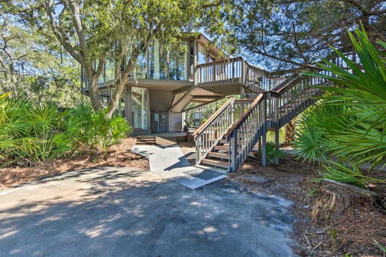 Airy Treehouse With Bikes Walk To Harbour Town! Villa Hilton Head Island Ngoại thất bức ảnh