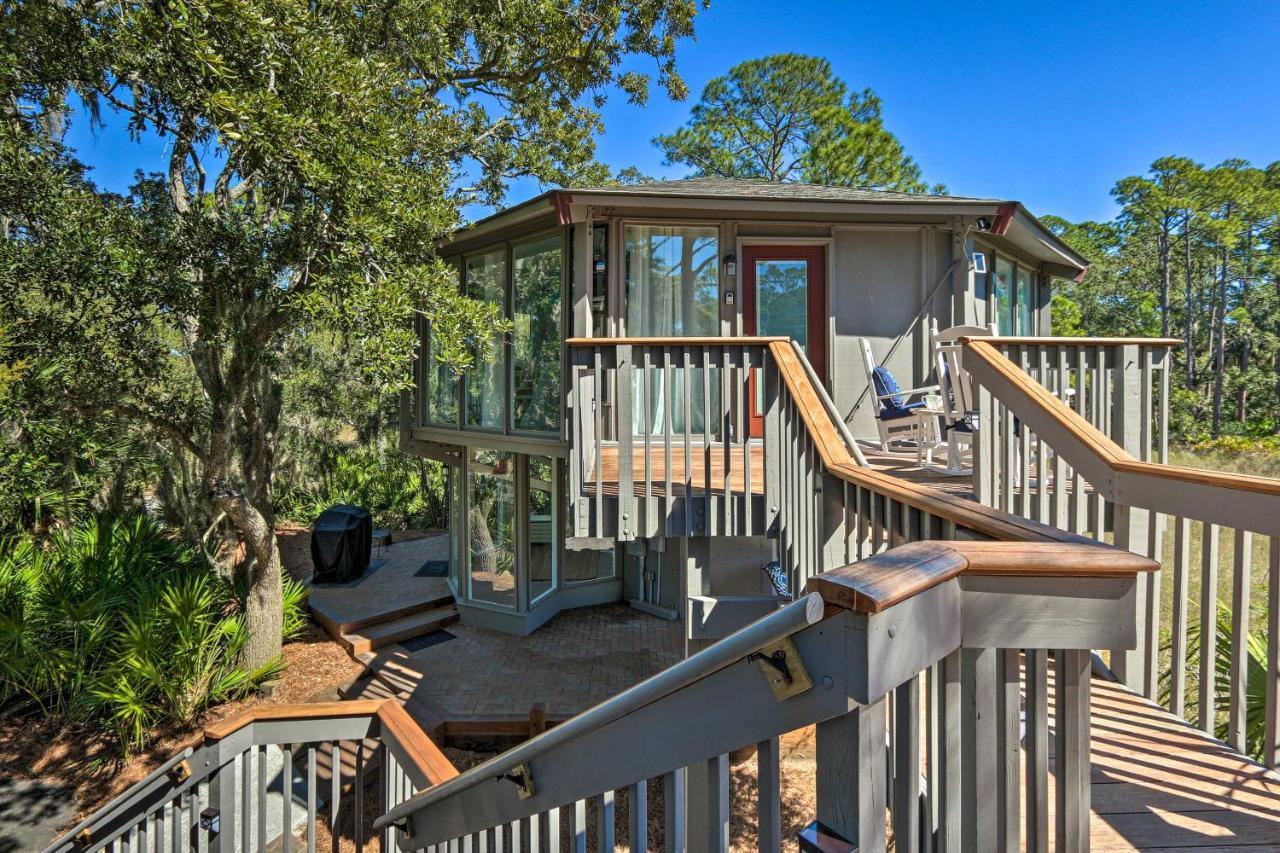 Airy Treehouse With Bikes Walk To Harbour Town! Villa Hilton Head Island Ngoại thất bức ảnh